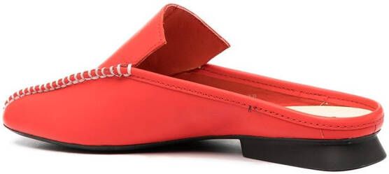 Camper Loafer muiltjes met afwerking Rood