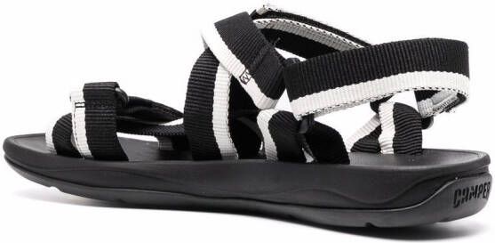 Camper Match sandalen met klittenband Zwart