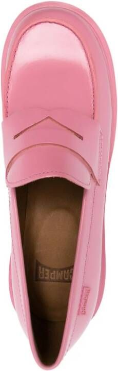 Camper Milah loafers met blokhak Roze