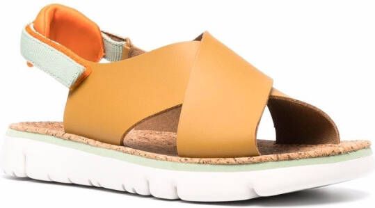 Camper Oruga leren sandalen Bruin