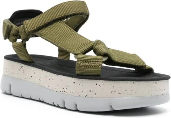 Camper Oruga Up sandalen met klittenband Groen