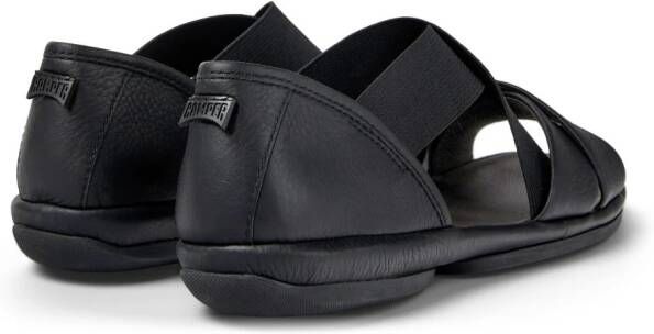 Camper Right Nina leren sandalen Zwart