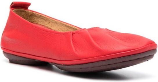 Camper Right Nina leren ballerina's Rood