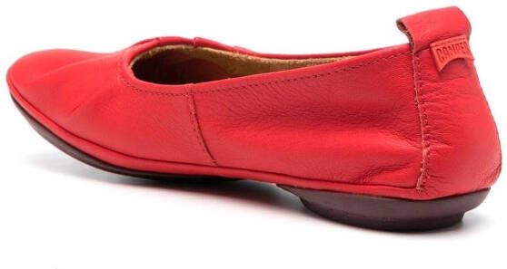 Camper Right Nina leren ballerina's Rood