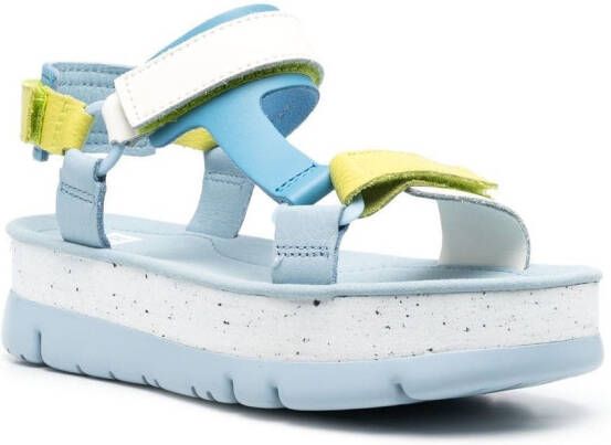 Camper Sandalen met plateauzool Blauw