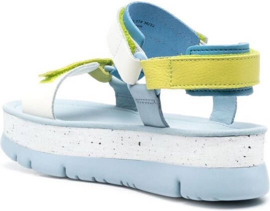 Camper Sandalen met plateauzool Blauw