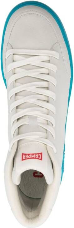 Camper Sneakers met contrasterende zool Beige