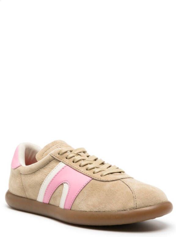 Camper Sneakers met leren vlak Beige