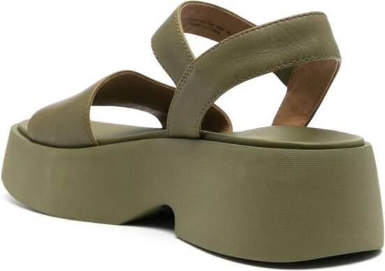 Camper Tasha leren sandalen Groen