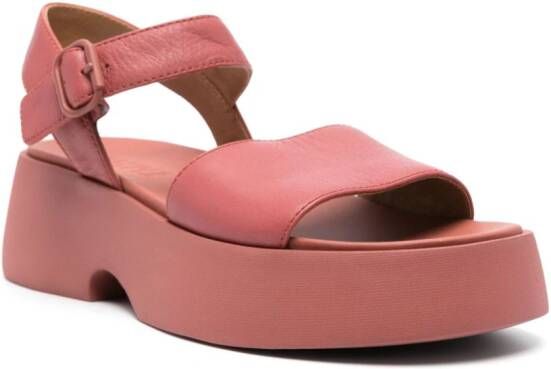 Camper Tasha leren sandalen Rood