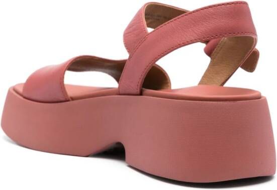 Camper Tasha leren sandalen Rood