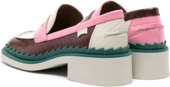 Camper Taylor leren loafers Roze