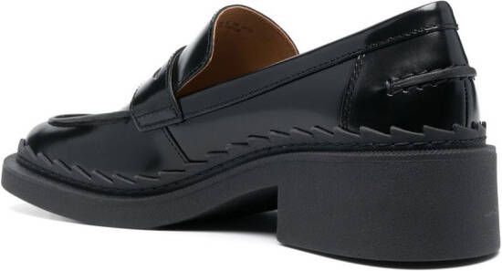 Camper Taylor leren loafers Zwart