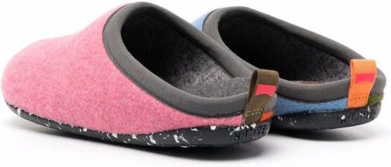 Camper Wabi slippers met colourblocking Roze