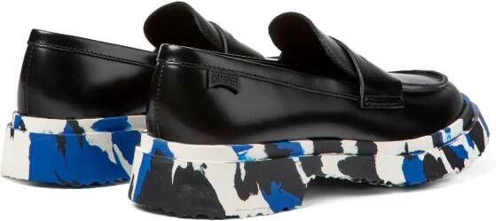 Camper Walden leren loafers Zwart