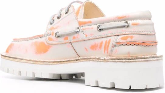 CamperLab Eki loafers met tie-dye print Oranje