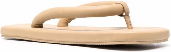 CamperLab Hastalavista leren teenslippers Beige