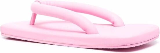 CamperLab Hastalavista teenslippers met vierkante neus Roze