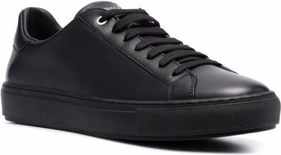 Canali Leren sneakers Zwart