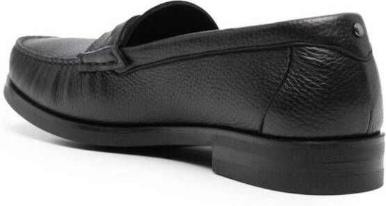 Canali Loafers met textuur Zwart