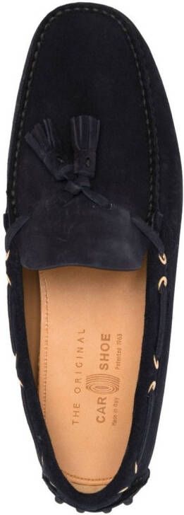 Car Shoe Loafers met kwastje Blauw