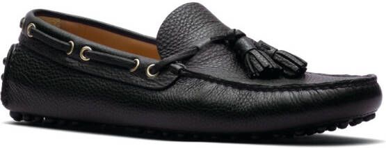 Car Shoe Loafers van bewerkt leer Zwart