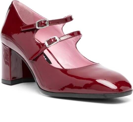 Carel Paris Alice leren Mary Jane schoenen Rood