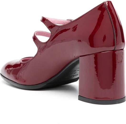 Carel Paris Alice leren Mary Jane schoenen Rood