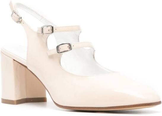 Carel Paris Banana 60 mm lakleren pumps Beige