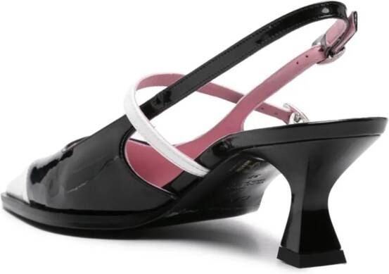 Carel Paris Cecile 50 slingback pumps Zwart