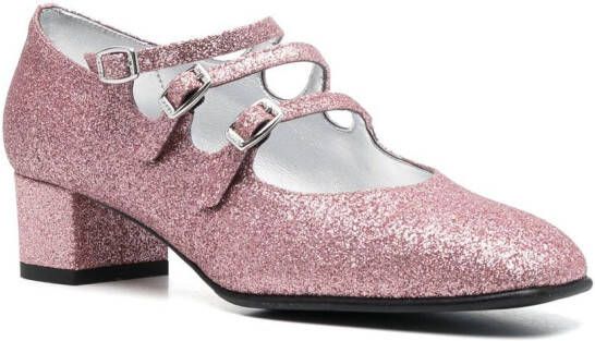 Carel Paris Kina pumps met glitter Roze