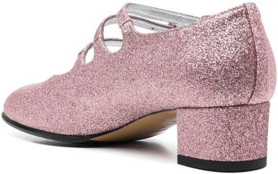 Carel Paris Kina pumps met glitter Roze