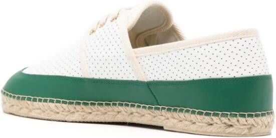 Casablanca Leren espadrilles Wit