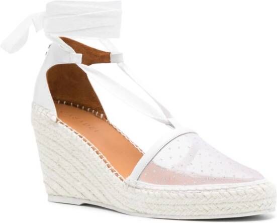 Casadei Baleari Sherazade 80 mm espadrilles Wit