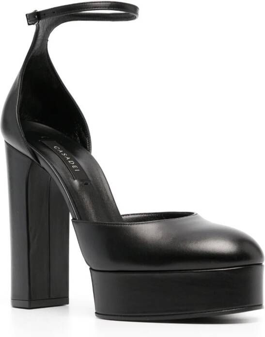 Casadei Betty pumps met plateauzool Zwart