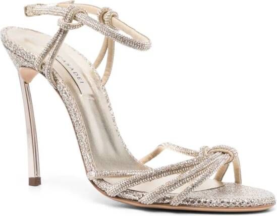 Casadei Blade C+C leren sandalen Goud