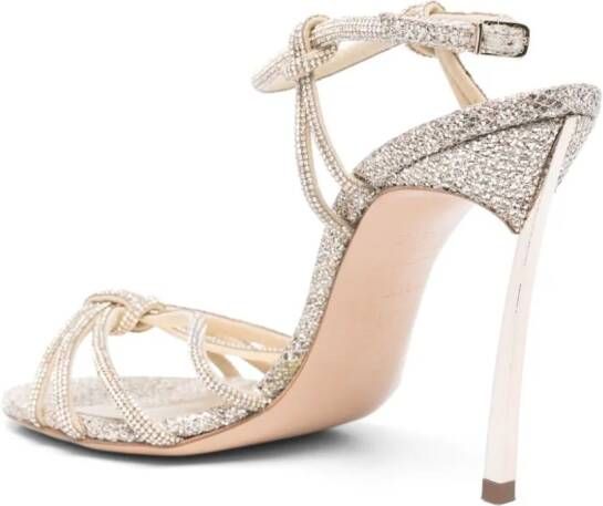 Casadei Blade C+C leren sandalen Goud