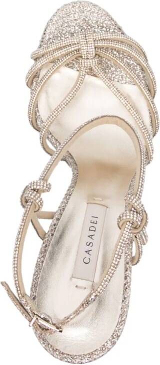 Casadei Blade C+C leren sandalen Goud