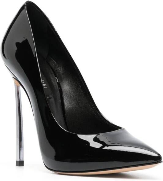 Casadei Blade lakleren pumps Zwart