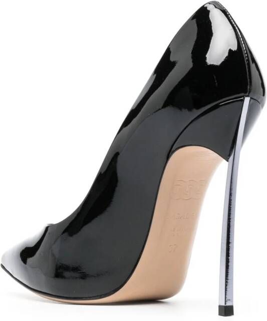 Casadei Blade lakleren pumps Zwart