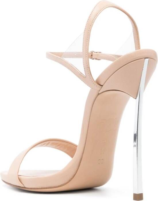 Casadei Blade V Celebrity 130 mm leren sandalen Beige