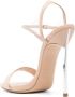 Casadei Blade V Celebrity 130 mm leren sandalen Beige - Thumbnail 3