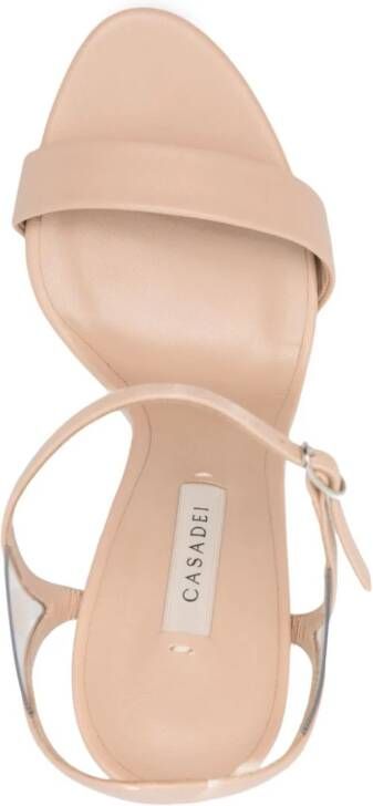 Casadei Blade V Celebrity 130 mm leren sandalen Beige