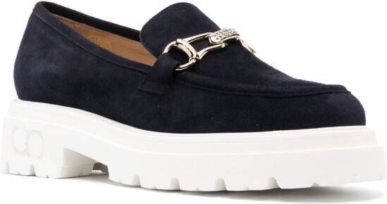 Casadei Suède loafers Blauw