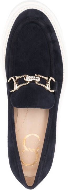 Casadei Suède loafers Blauw