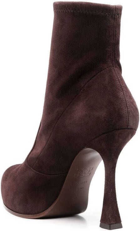 Casadei Donna laarzen met plateauzool Bruin