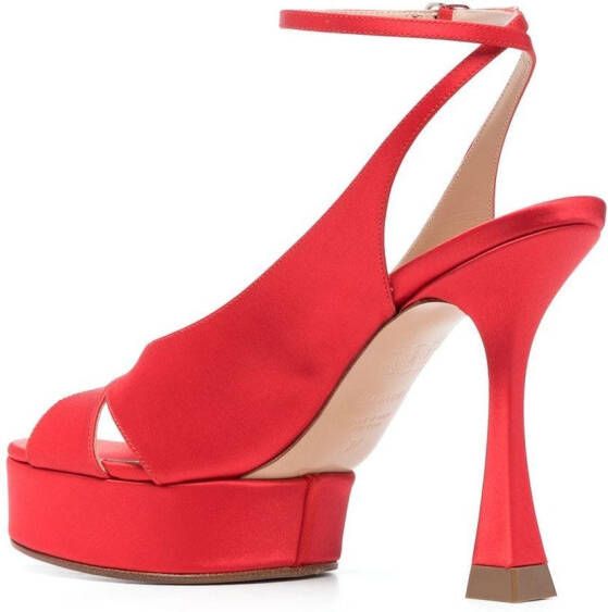 Casadei Donna sandalen met plateauzool Rood