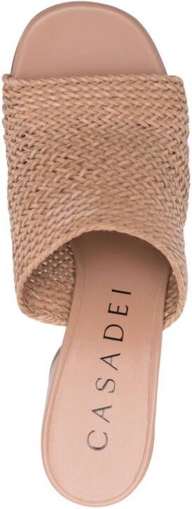 Casadei Geweven muiltjes Beige