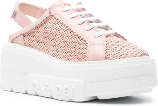 Casadei Hanoi leren slingback sneakers Roze