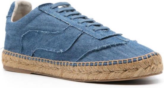 Casadei Holiday denim espadrilles Blauw